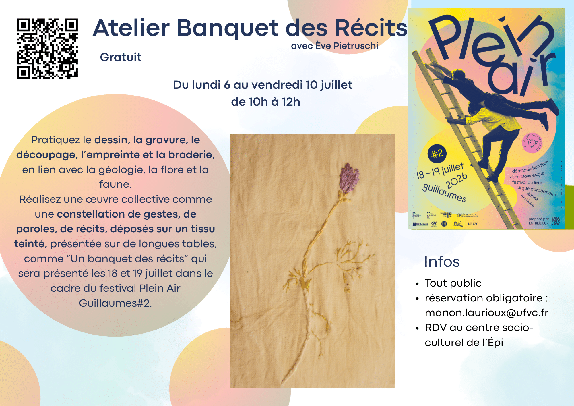 06 au 10 juillet atelier Ève pietruschi