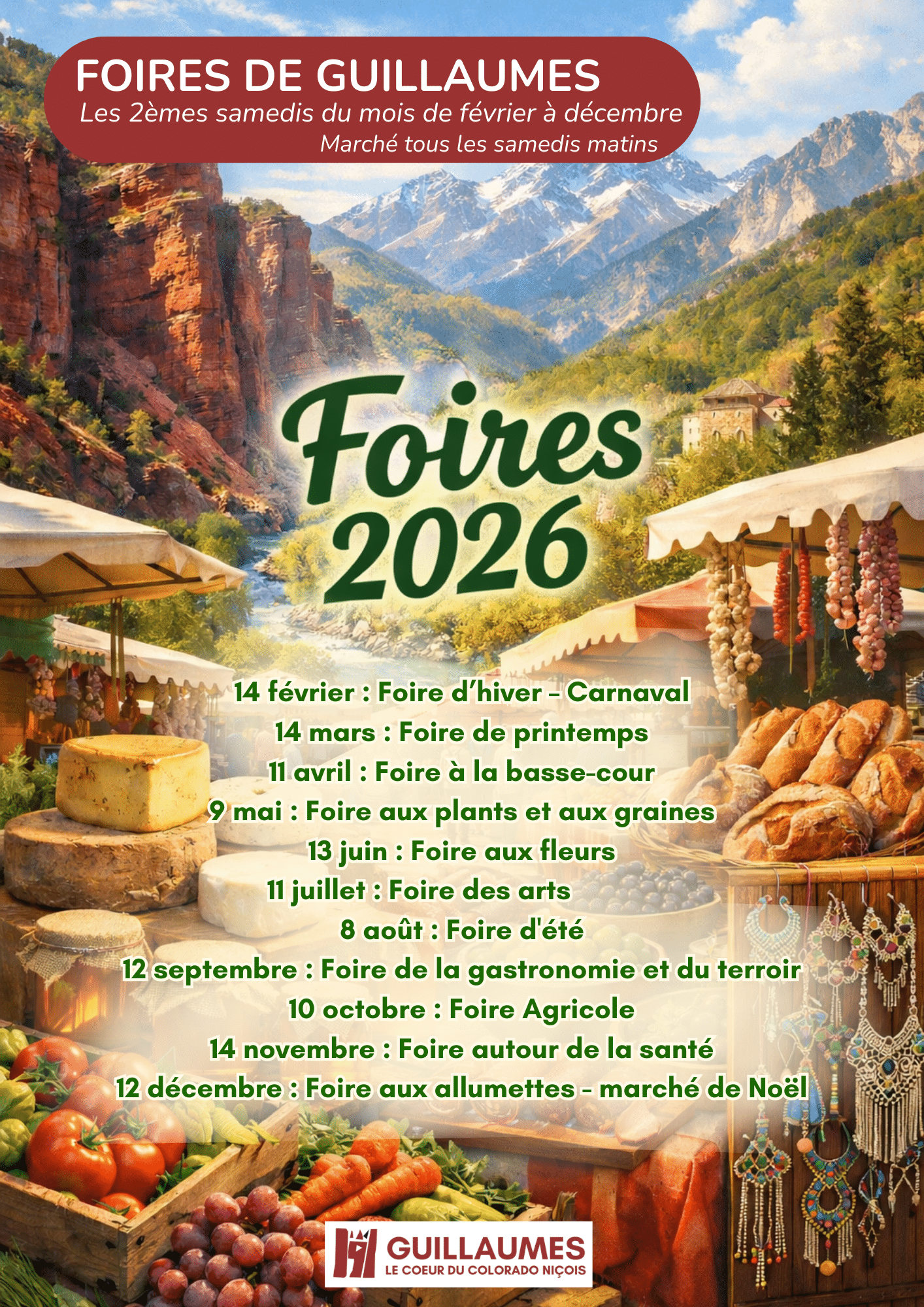 Affiche foires 2026
