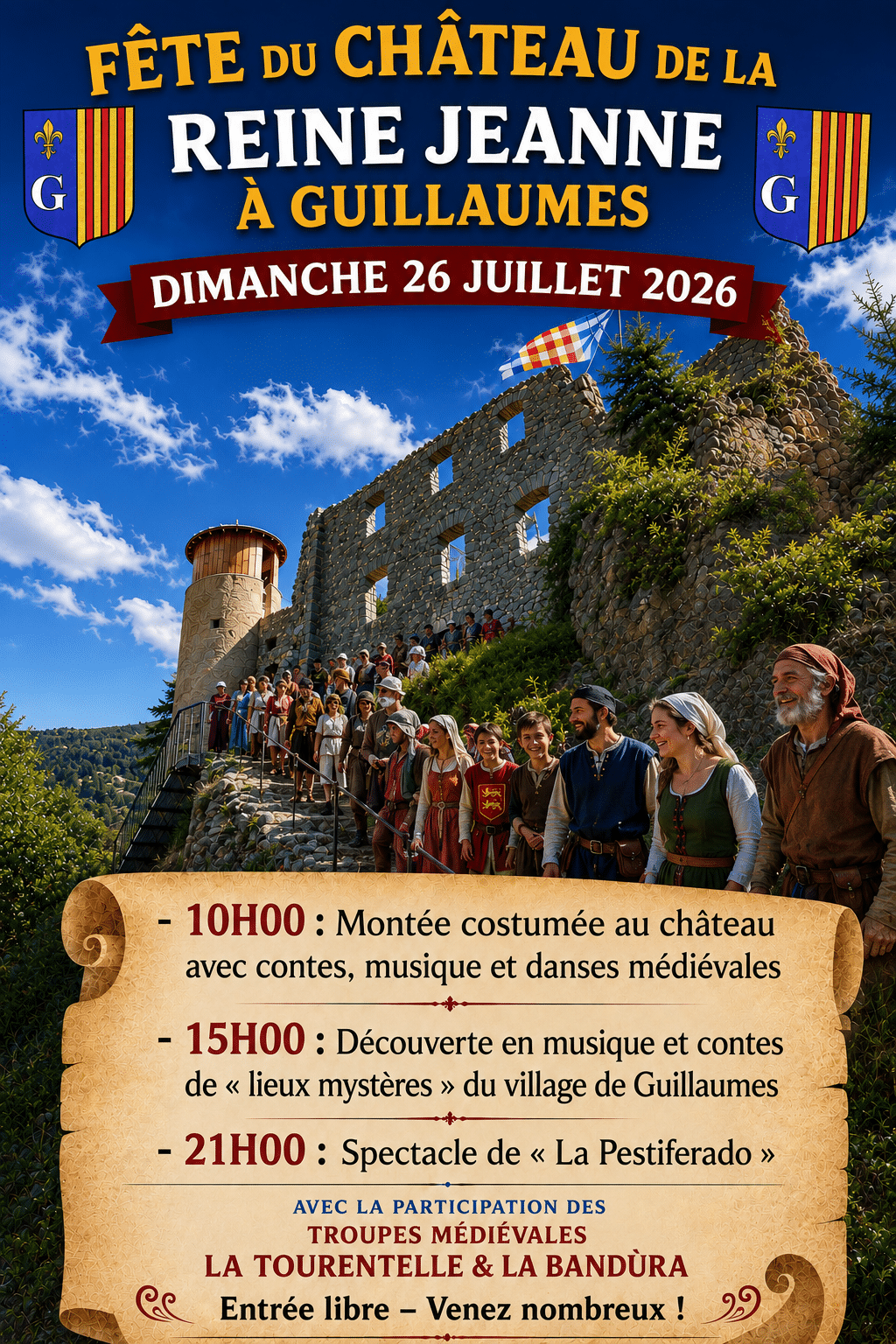 26 07 Affiche fête du château 2026 FORMAT A4