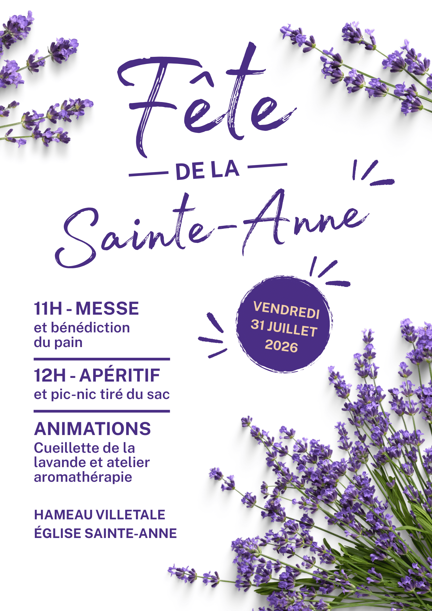 31 07 Affiche fête de la lavande 2026