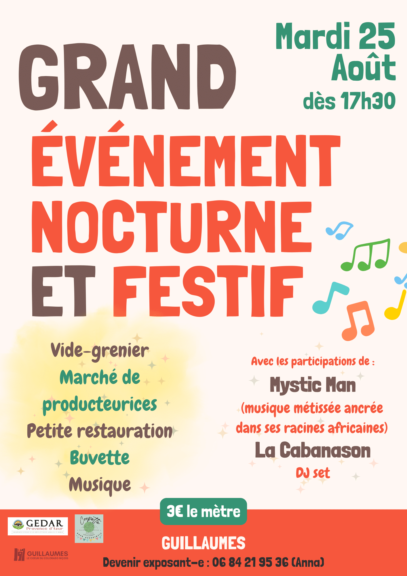 25 08 Vide-grenier nocturne Coopette GEDAR