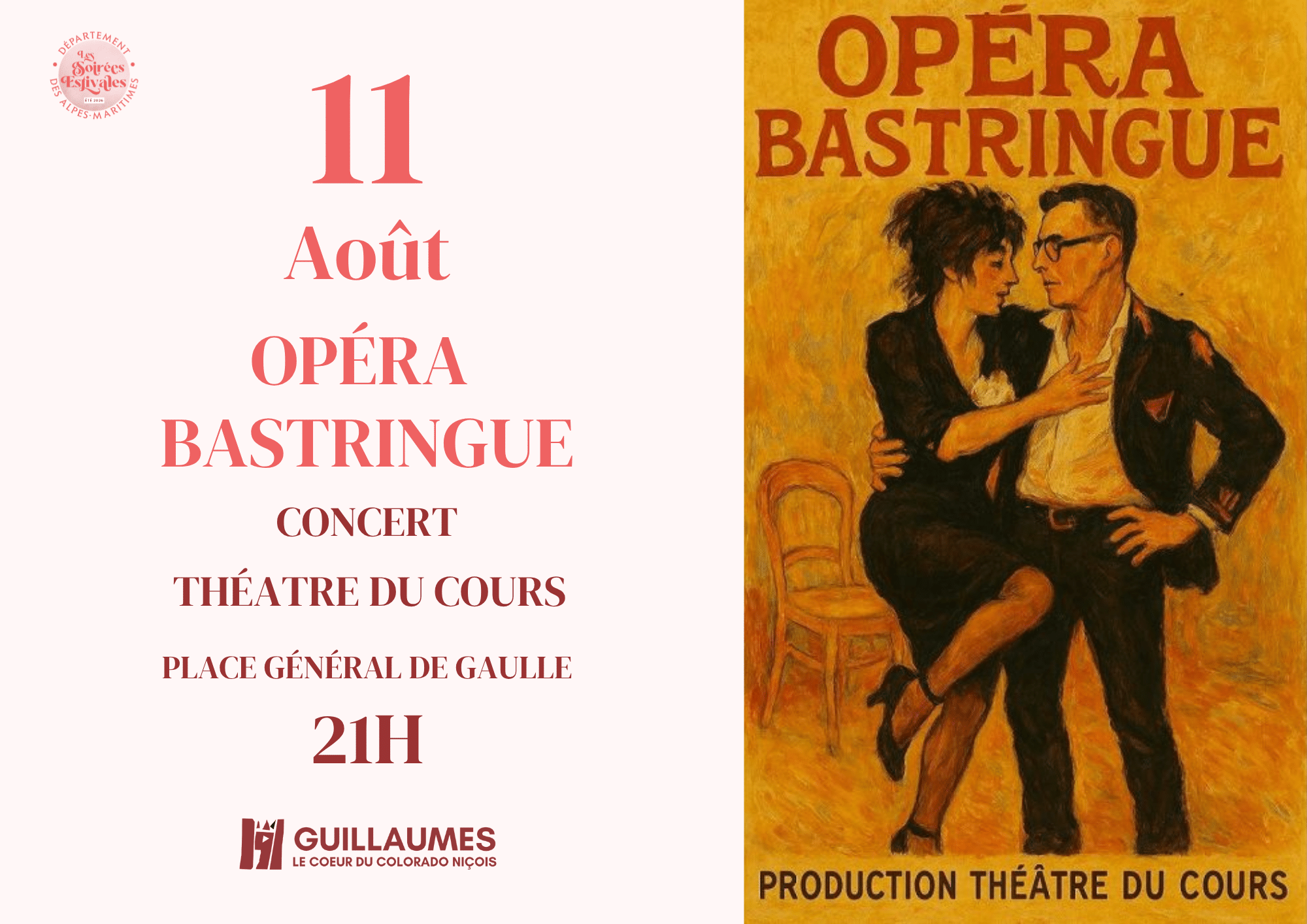 Affiche estivales Opéra Bastringue