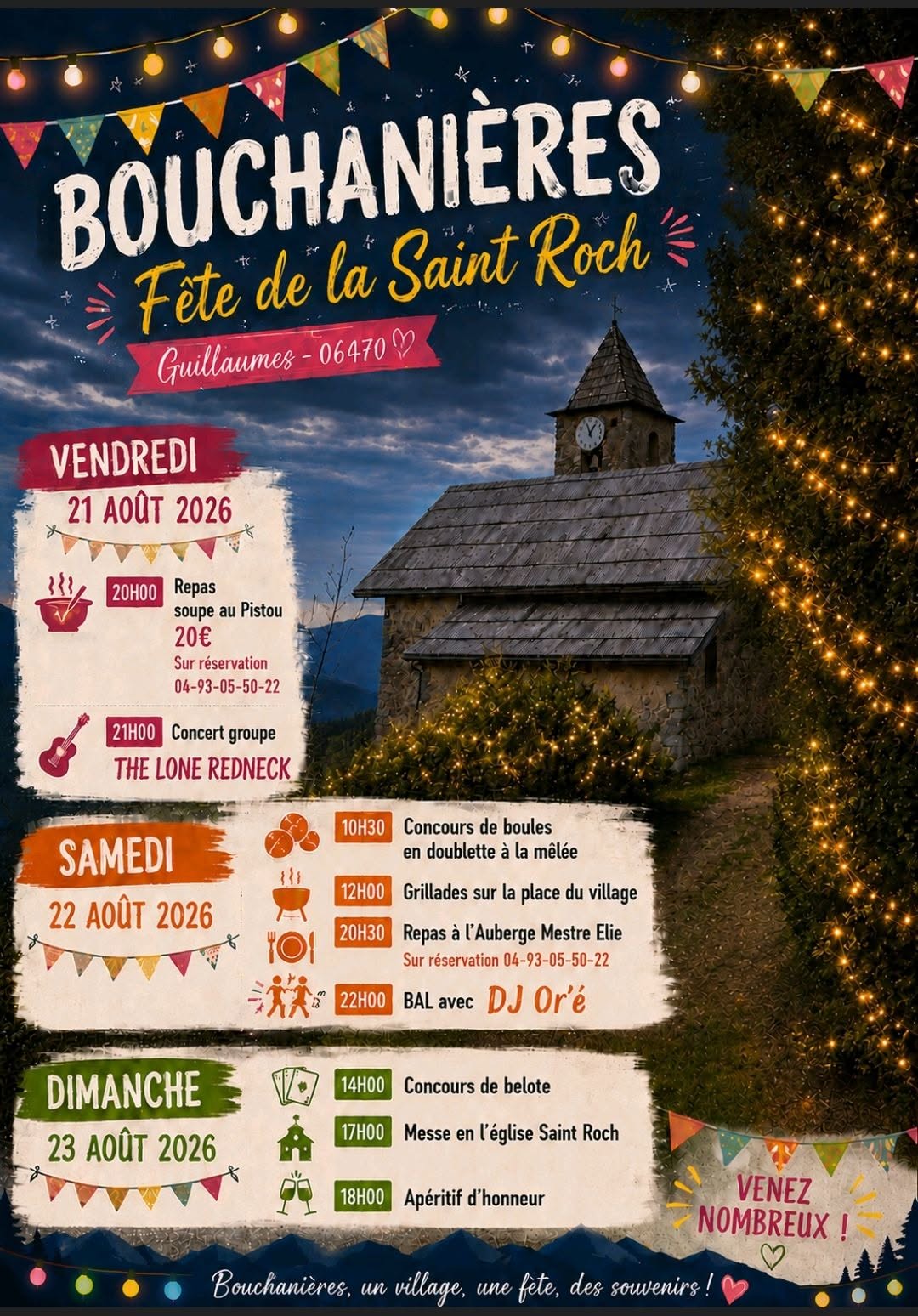 Affiche fête de la saint roch